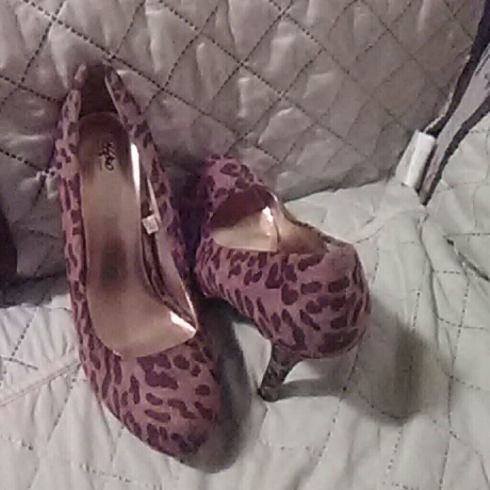 Cheetah print heels